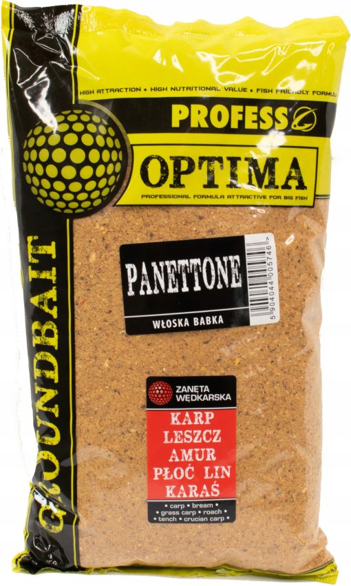 Zanęta Na Ryby Karpie Amury Profess Optima 1kg WŁOSKA BABKA - obrazek 2