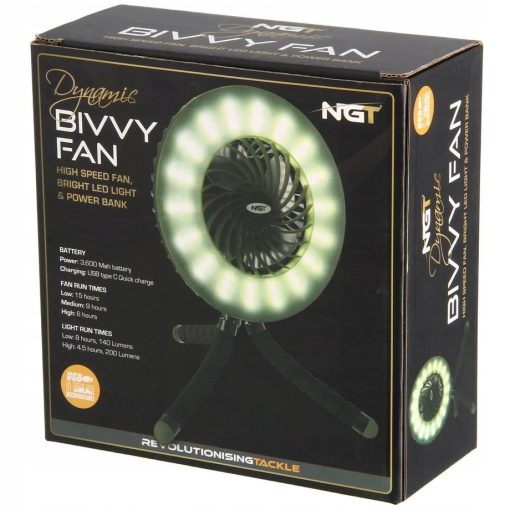 Wentylator do Namiotu Lampka Powerbank Wędkarski NGT Dynamic - obrazek 6