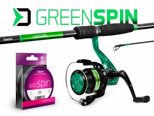 Zestaw spinningowy Delphin GreenSPIN - 210cm/30g + 2T + 0,22mm