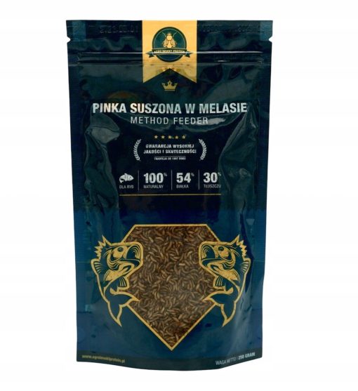 Pinka suszona w melasie cały robak zanęta METHOD FEEDER 250g