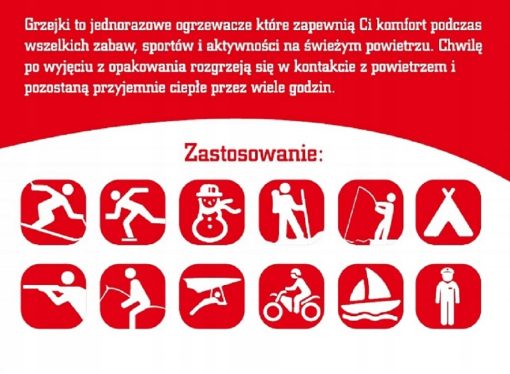 Ogrzewacz wędkarski do Stóp Nóg Grzejki 1 para (2 szt) Ogrzewacz na Ryby - obrazek 6