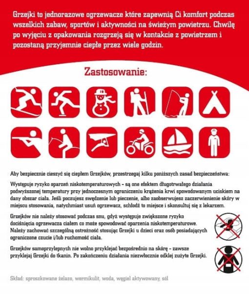 Ogrzewacz wędkarski do RĄK dłoni Grzejki 1 para (2 szt) Ogrzewacz na Ryby - obrazek 4