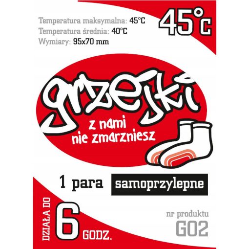 Ogrzewacz wędkarski do Stóp Nóg Grzejki 1 para (2 szt) Ogrzewacz na Ryby - obrazek 2