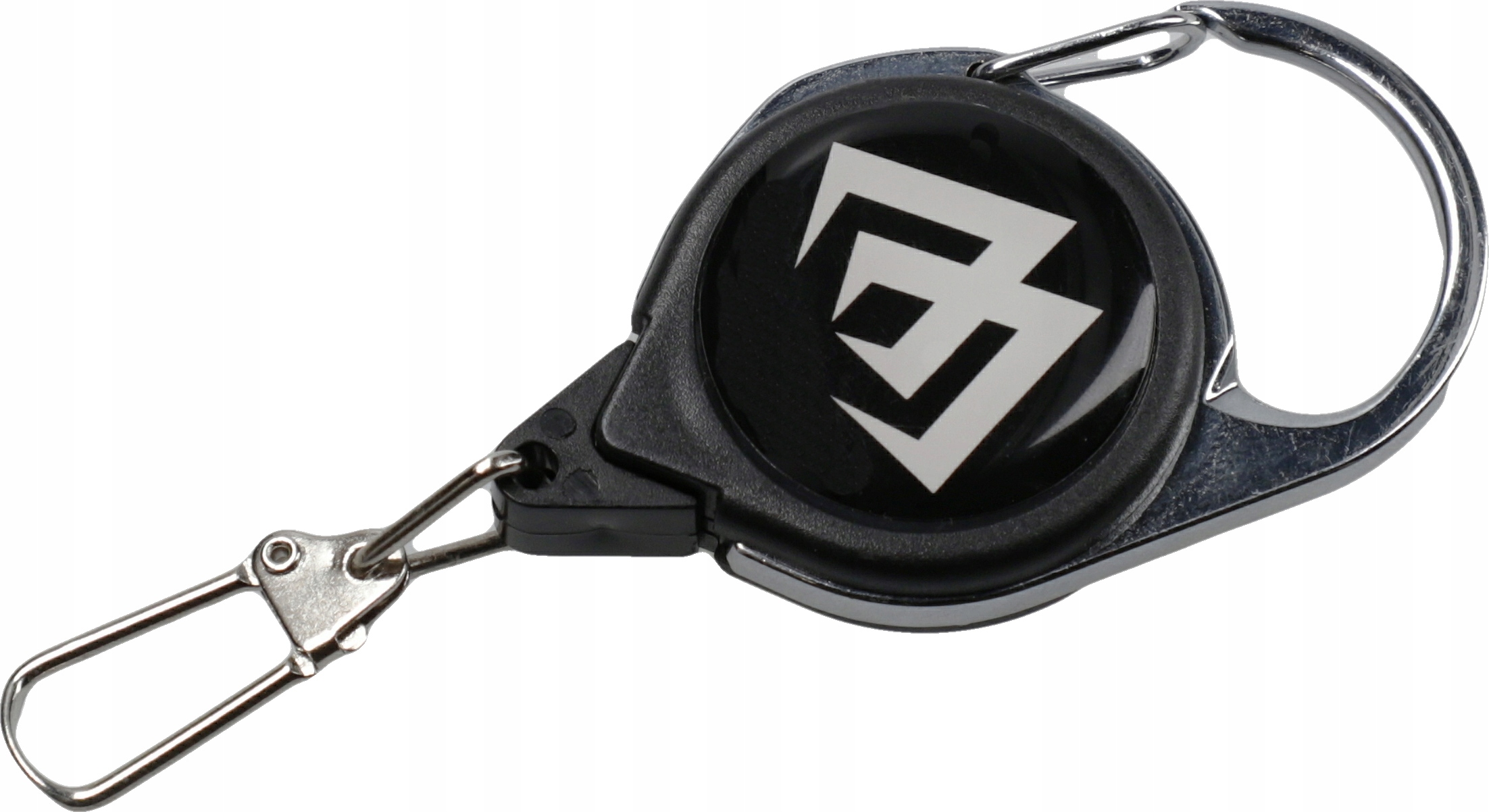 Klips wędkarski retraktor do kamizelki na akcesoria szczypce miarka Mikado