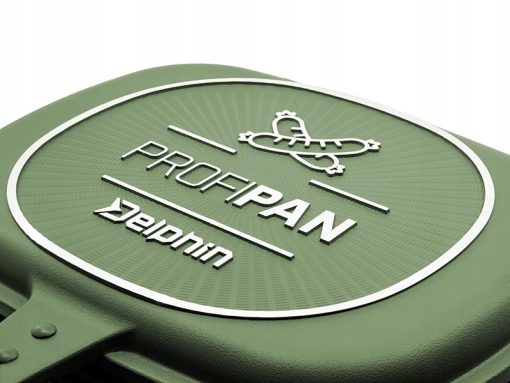 Patelnia Green ProfiPAN 22x28x7cm zielona Patelnia na Ryby Delphin - obrazek 5