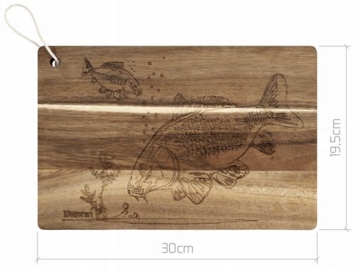 Deska do krojenia z karpiem akacjowa Delphin CarpBoard - obrazek 3