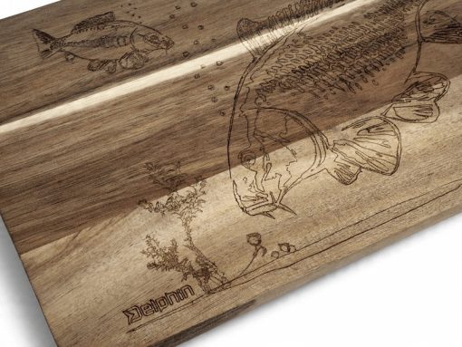 Deska do krojenia z karpiem akacjowa Delphin CarpBoard - obrazek 4
