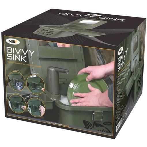Umywalka turystyczna na wodę NGT Bivvy Sink 5-10 l - obrazek 10