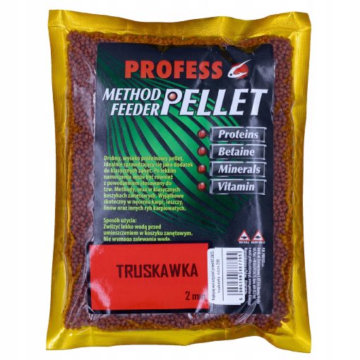 PELLET METHOD FEEDER Micro 2mm Truskawka 200g Profess - obrazek 3