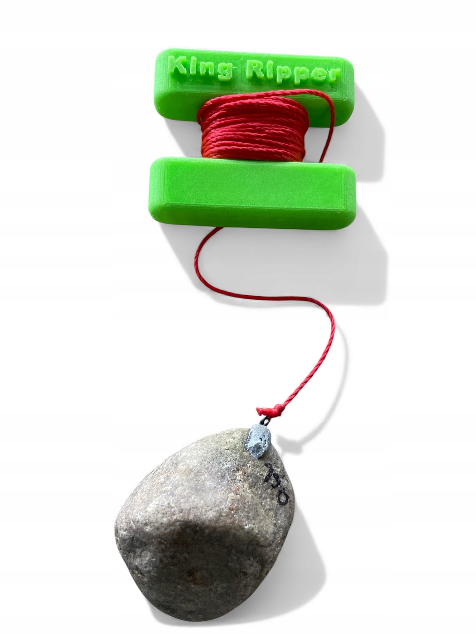 Marker Karpiowy KING RIPPER Bojka z linką Obciążenie Kamień Naturalny