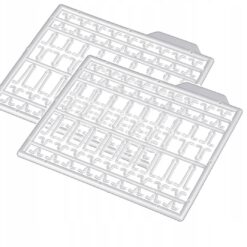 MIKADO STOPERY DO PELLETÓW I KULEK V TRANSPARENT OPK 2SZT